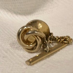 Vintage Swirl Knot Design Tie Tack